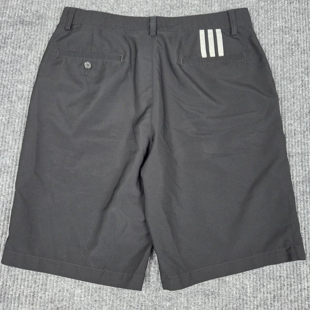 Adidas Mens Climalite Golf Shorts Black Size 32 Performance Flat Front Athletic